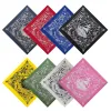 Colorful printed square towel, pure cotton sweat-absorbing, breathable, fashionable and versatile small square towel Item Picture